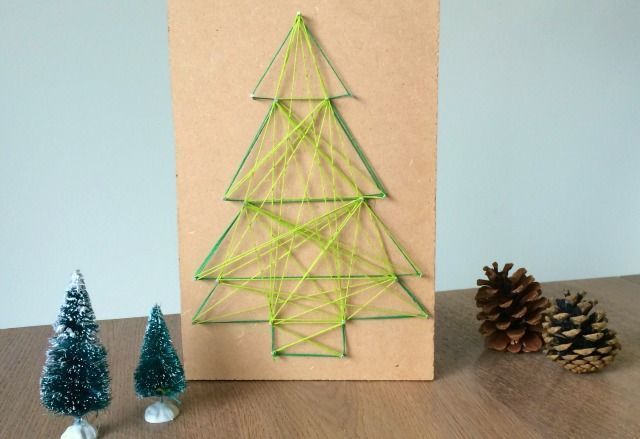 Christmas Tree Made of Nails